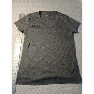 Under Armour HeatGear Epic Tech Health & Fitness Gray V-neck T-shirt Women's M